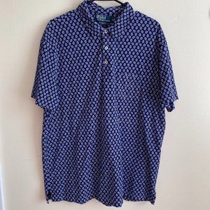Polo by Ralph Lauren Blue Patterned Men's Shirt